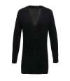 PR698 Premier Ladies Longline V Neck Cardigan Black colour image